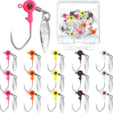Skylety 15-piece jig head kit with plastic box, mix colors